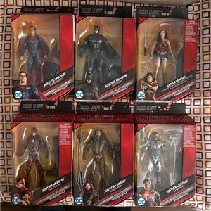 Mattel Justice League Multiverse Action Figures - Red, Black, Blue